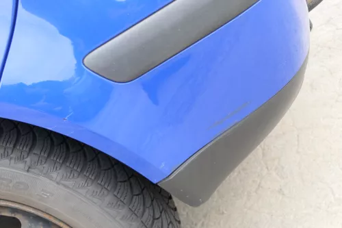 VW Golf 4 Limousine Stoßstange hinten Heckstoßstange Stoßfänger blau LW5Z (170182)