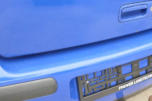 VW Golf 4 Limousine Stoßstange hinten Heckstoßstange Stoßfänger blau LW5Z (170182)