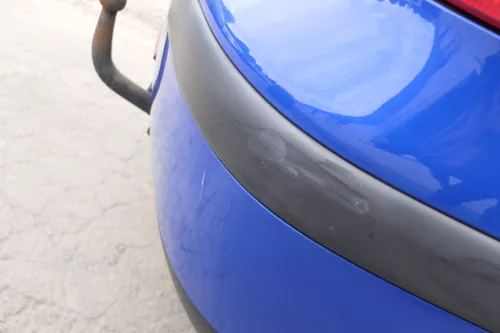 VW Golf 4 Limousine Stoßstange hinten Heckstoßstange Stoßfänger blau LW5Z (170182)