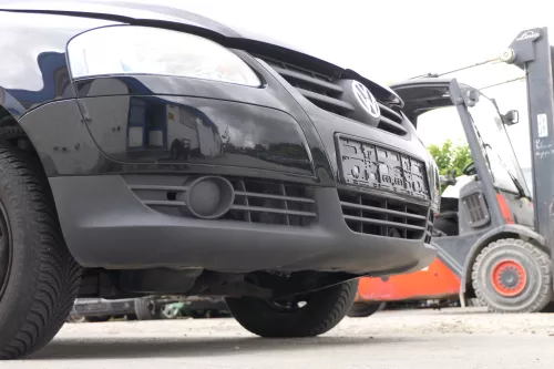 VW Fox 5Z Stoßstange vorne Stoßfänger schwarz LC9Z mit Grill (170195)