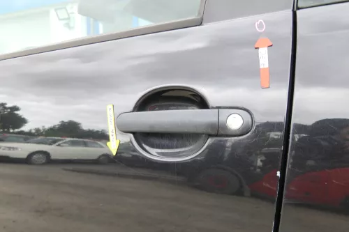 VW Fox 5Z Tür vorne links Fahrertür schwarz LC9Z (170198)