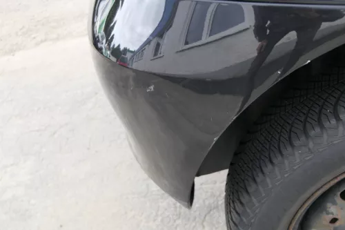 VW Fox 5Z Stoßstange hinten Stoßfänger schwarz LC9Z uni Heckstoßstange (170200)