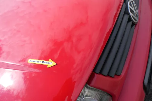 VW Polo 6N Motorhaube Klappe vorn vorne rot LP3G (170211)