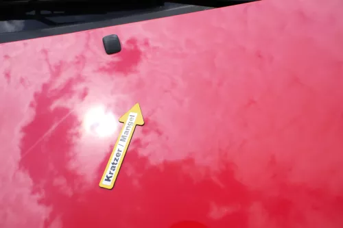 VW Polo 6N Motorhaube Klappe vorn vorne rot LP3G (170211)