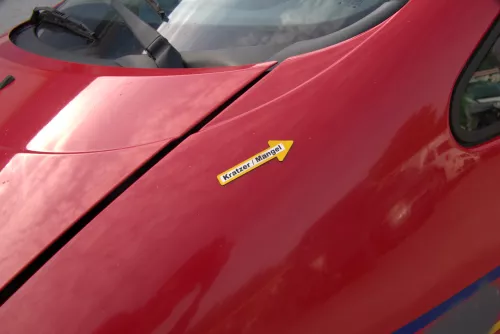 VW Sharan 7M Kotflügel links vorne rot bis ca. Ende 1999 passend - Mängel (170298)