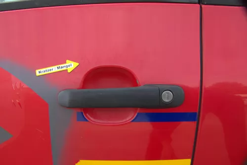 Sharan 7M Alhambra Tür links vorne Fahrertür rot bis Bj1999 ohne Anbaute (170300)