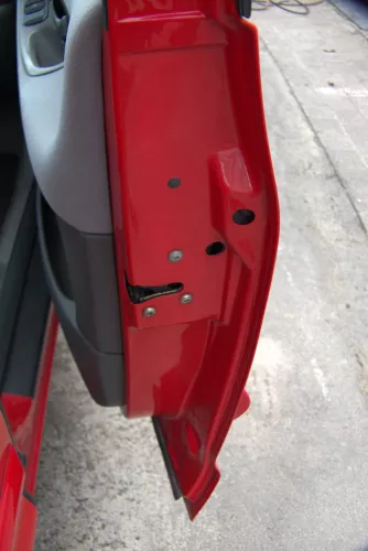 Sharan 7M Alhambra Tür rechts vorne Beifahrertür rot bis Bj1999 ohne Anbaute (170302)