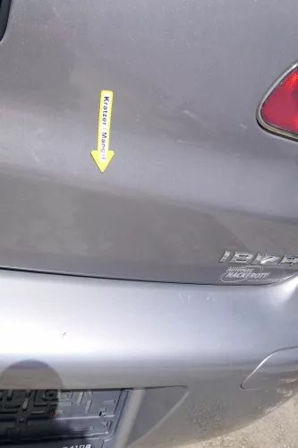 Seat Ibiza 6L Heckklappe Klappe hinten Kofferraumklappe grau LS7U ohneBremsleuch (170347)