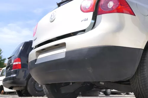 VW Golf 5 1K Limousine Stoßstange hinten Heckstoßstange besch beige gold LD1W (170391)