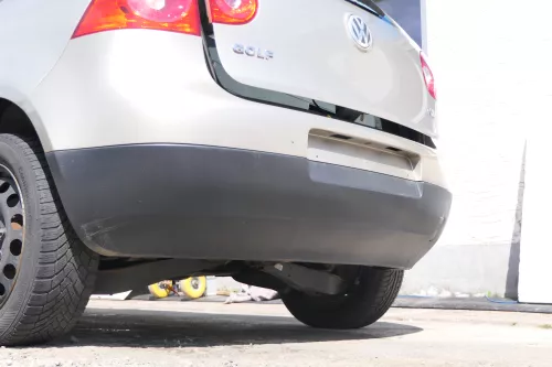 VW Golf 5 1K Limousine Stoßstange hinten Heckstoßstange besch beige gold LD1W (170391)