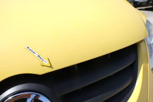VW Fox 5Z Motorhaube Klappe vorn vorne gelb LY1C Haube (170403)