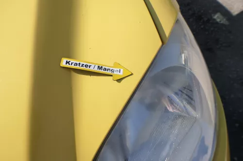 VW Fox 5Z Motorhaube Klappe vorn vorne gelb LY1C Haube (170403)