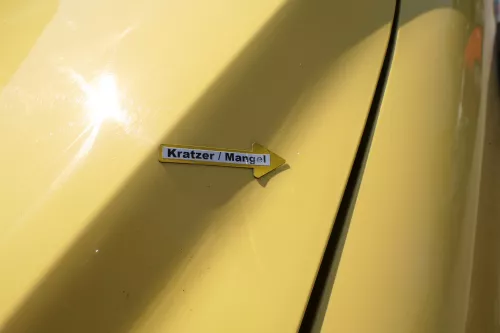 VW Fox 5Z Motorhaube Klappe vorn vorne gelb LY1C Haube (170403)