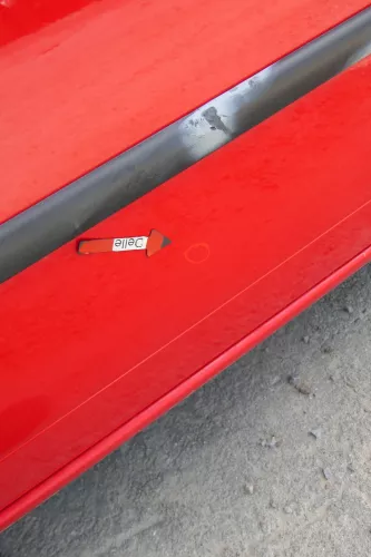 VW Lupo Seat Arosa Tür vorne links Fahrertür rot LP3G (mechanischer Fenster (170466)