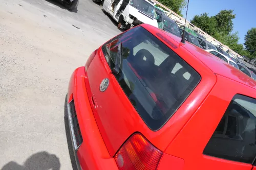 VW Lupo 6X Heckklappe Klappe Kofferraumklappe Scheibe rot LP3G (170469)