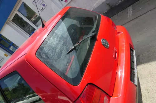 VW Lupo 6X Heckklappe Klappe Kofferraumklappe Scheibe rot LP3G (170469)