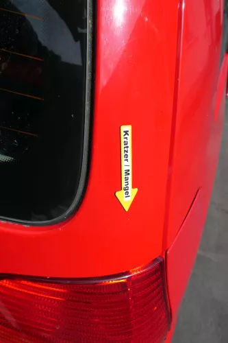 VW Lupo 6X Heckklappe Klappe Kofferraumklappe Scheibe rot LP3G (170469)