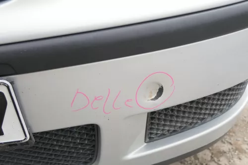 VW Polo 6N2 Stoßstange vorne Frontstoßstange Stoßfänger silber LB7Z + Grill (170481)