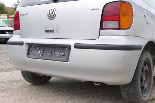 VW Polo 6N2 Stoßstange hinten Heckstoßstange Stoßfänger silber LB7Z (170483)