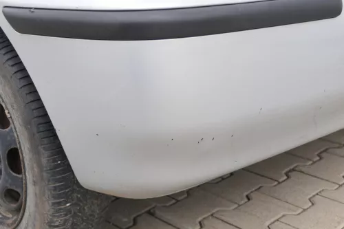 VW Polo 6N2 Stoßstange hinten Heckstoßstange Stoßfänger silber LB7Z (170483)