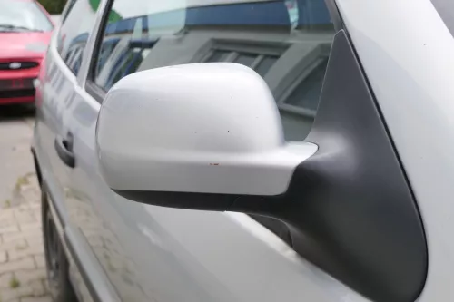 VW Polo 6N2 manueller Spiegel Außenspiegel rechts außen silber LB7Z + Glas (170485)