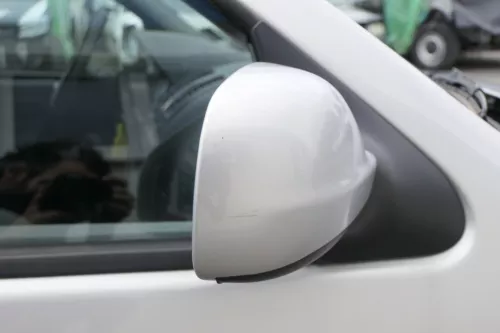 VW Polo 6N2 manueller Spiegel Außenspiegel rechts außen silber LB7Z + Glas (170485)