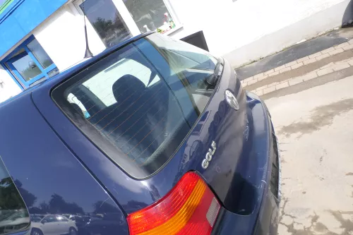 VW Golf 4 Limousine Heckklappe Kofferraumklappe Klappe hinten blau LA5G ohnAnb (170509)