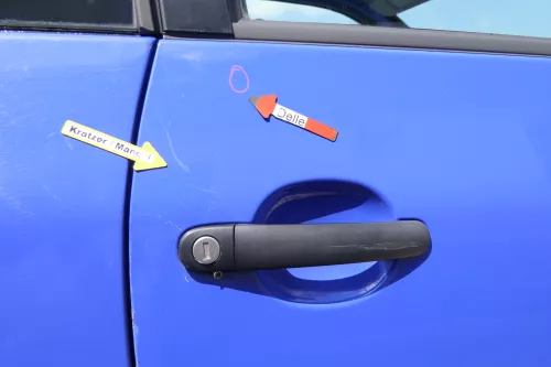 VW Lupo Seat Arosa Tür vorne rechts Beifahrertür blau LS5J (mechanischerFenst (170563)