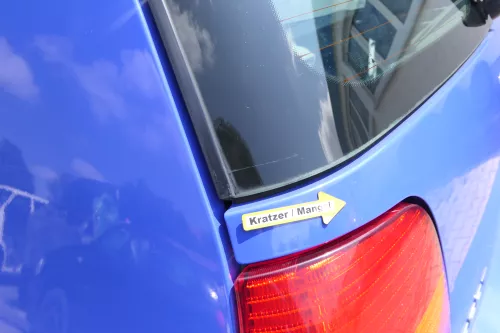 Seat Arosa Heckklappe Klappe hinten Kofferraumklappe blau LS5J bis ca. Bj. 2000 (170566)