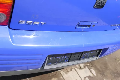 Seat Arosa 6H Stoßstange hinten Heckstoßstange blau LS5J (170567)