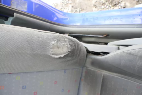 Seat Arosa VW Lupo Sitz vorn links Fahrersitz Höhenverstellung höhenverste grau (170569)