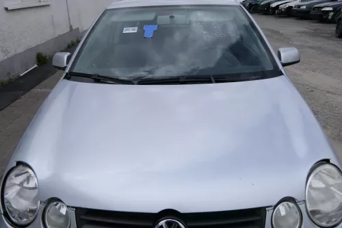 VW Polo 9N Motorhaube Klappe vorne silber grau LA7W reflexsilber bisca.Bj.2004 K