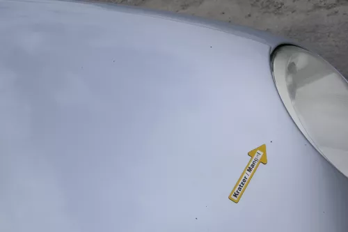 VW Polo 9N Motorhaube Klappe vorne silber grau LA7W reflexsilber bisca.Bj.2004 K (170574)