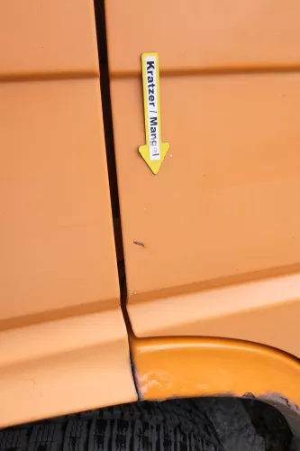 VW T4 Tür vorne links orange LP2C Fahrertür 701831055H bis ca1996 ohneAnbauteile (170597)