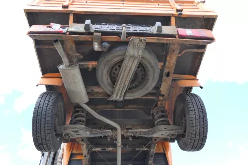 VW T4 Auspuff MIttelschalldämpfer +Endtopf mitte 1.9 TDI AAB AJA ABL (170622)