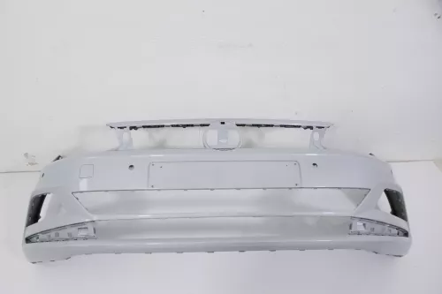 VW Polo AW 2G Stoßstange vorne Frontstoßstange Stoßfänger silber (170637)