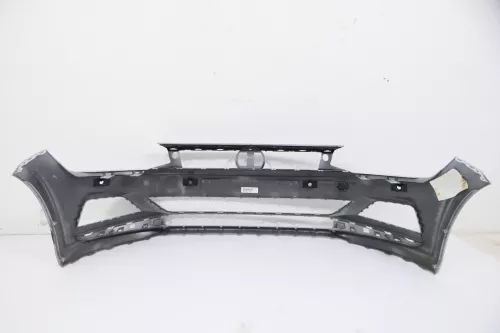 VW Polo AW 2G Stoßstange vorne Frontstoßstange Stoßfänger silber (170637)
