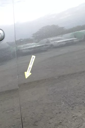 Seat Altea 5P Tür hinten links schwarz LS9N - ohneAnbauteile (170682)