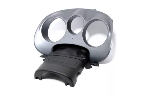 Seat Altea 5P Abdeckung Tacho Tachorahmen silber leuchtsilber Rahmen Blende (170721)