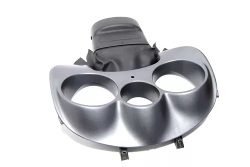 Seat Altea 5P Abdeckung Tacho Tachorahmen silber leuchtsilber Rahmen Blende (170721)