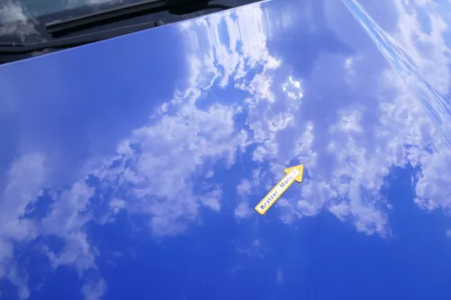 Skoda Fabia 6Y Motorhaube Klappe vorne blau LF5K mit Grill vorn (170739)