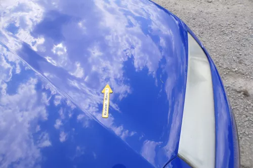 Skoda Fabia 6Y Motorhaube Klappe vorne blau LF5K mit Grill vorn (170739)