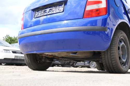 Skoda Fabia 6Y Schrägheck Stoßstange hinten Heckstoßstange blau LF5K (170745)