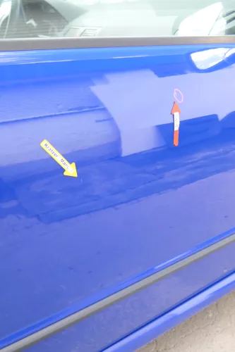 Skoda Fabia 6Y Kombi Limousine Tür vorne rechts Beifahrertür blau LF5K (170749)