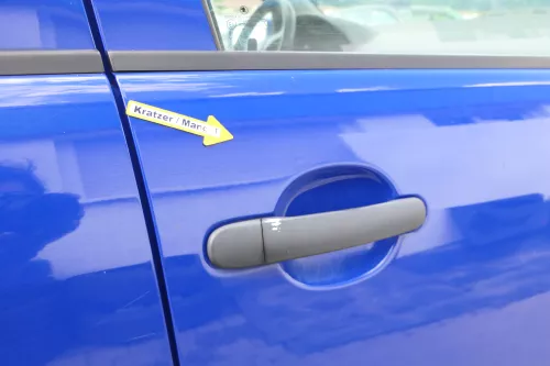 Skoda Fabia 6Y Kombi Limousine Tür vorne rechts Beifahrertür blau LF5K (170749)