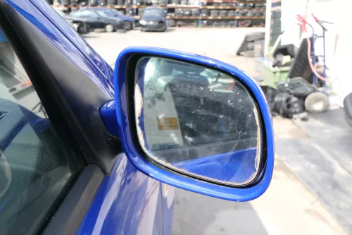 Skoda Fabia 6Y elektrisch Spiegel Außenspiegel rechts mit Glas blau LF5K (170752)