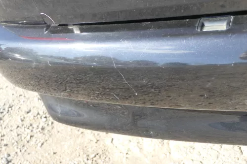 VW Polo 6N Stoßstange hinten 2-geteilte Heckstoßstange schwarz LC9Z Stoßfänger (170770)