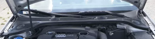Audi A3 8P Abdeckung Windlauf Verkleidung Wischer Wasserkasten Wasserabweiser (170824)