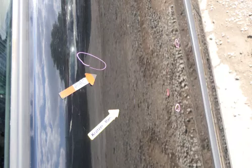 VW Fox 5Z Tür vorne links Fahrertür schwarz L041 (170841)