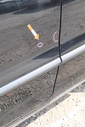 VW Fox 5Z Tür vorne links Fahrertür schwarz L041 (170841)